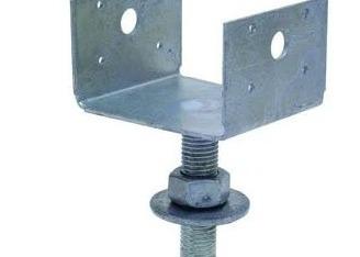 China Galvanized Fence Post Support U Bracket Timber Connector For Wooden Construction for sale