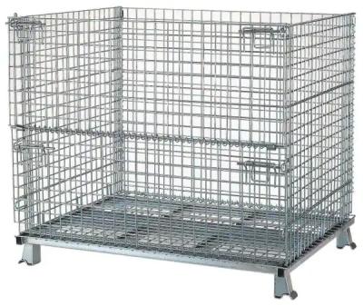 China Industriële Opvouwbare 500kg-Metaaldraad Mesh Basket Te koop