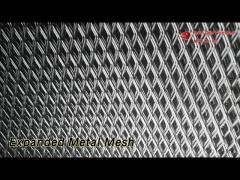 Diamond Expanded Metal Mesh Small Hole Anti Slip Raised For Fencing