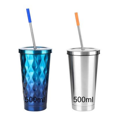 China Sustainable Wholesale Metal Stainless Steel Reusable Drinking Straws With Silicone Tips For 5 Curved And 2 Brushes Of Different Sizes Straight And for sale