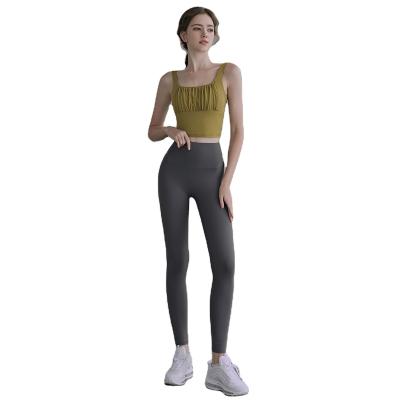 China OEM Breathable Fashion High Elastic Stylish Fitness Vest Pants Breathable Yoga Wear For Women for sale