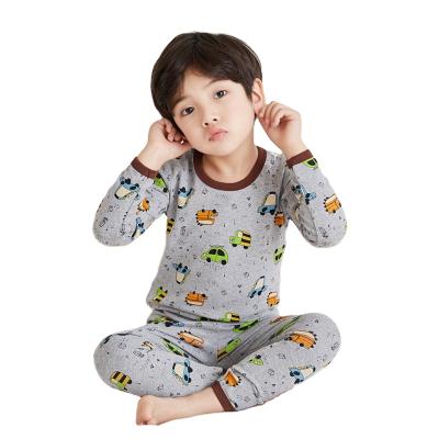 China Thermal Manufacturers Set Multicolor Children's Collar Wear Cartoon Warm Thick Warm Round Pajamas for sale