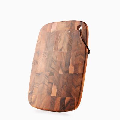 China Stocked High Quality Acacia Wood Chopping Boards Customized Wood Chopper With Handle Wood Square Cutting Board for sale