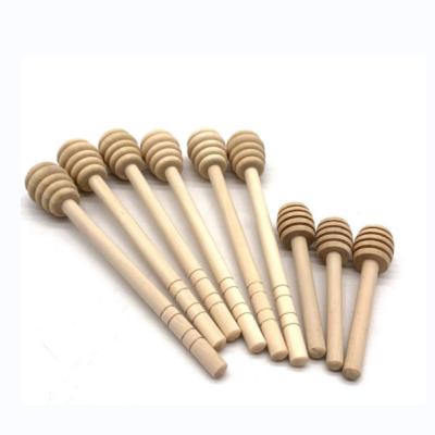 China High Quality Customized Wooden Mini Dipper Stocked Logo Honey Dipper Honey Spoon Children Size Jam Dipper for sale