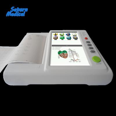 China Cheapest Price CE 12 Channel Plastic ECG Machine for sale