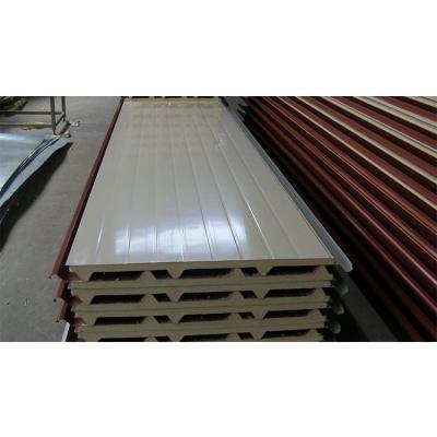 China Modern Fire Rated Fire Retardant Roof Wall Panel 16mm PU Sandwich Panel for sale