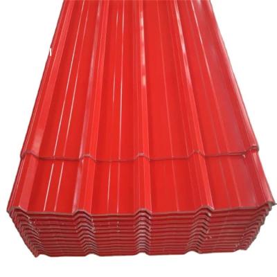 China Housing Building Materials Prepainted Galvanized Iron Color Corrugated Steel Roofing Sheet for sale