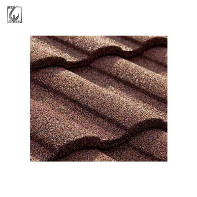 China Modern Stone Chip Coated Metal Roof Tile Building Material Low Price for sale