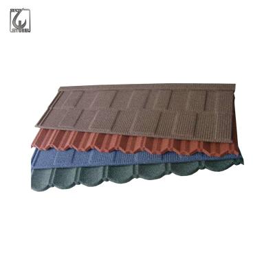 China School High Quality Colored Stone Chip Coated Metal Roof Tiles/steel sheet roofing tile /color roof price in philippines for sale