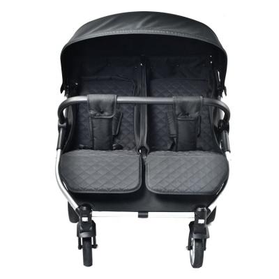 China 2 in 1 Factory Supply Luxury Twins Stroller 3 in 1 High Landscape View Folding Double Seat Aluminum Pram 3 in 1 for sale