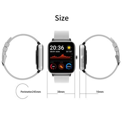 China Wifi Smart Watch Factory Wholesale 2021 HD Pixel Smart Watch Square Waterproof Silicone Strap for sale