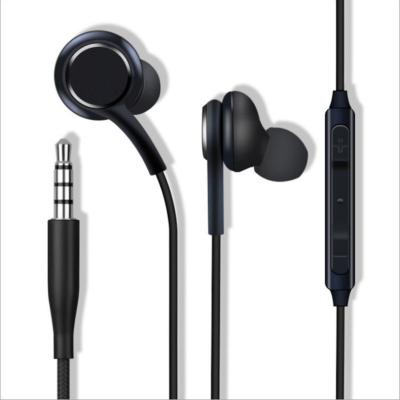 China In-Ear Black 3.5mm In-ear Headset With Microphone Cable For S8 S9 S10 Smartphone Headset for sale