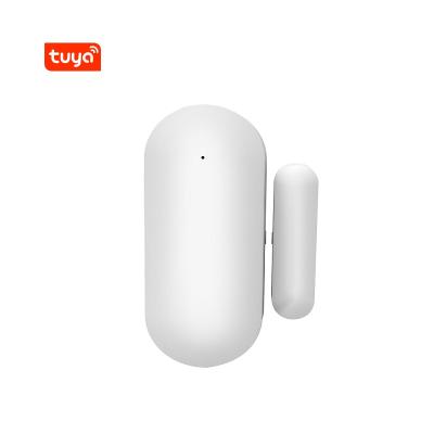 China Low Battery Warning Hot Selling Smart Tuya Magnetic Door Sensor WiFi Window Detector Open-Close Support Alexa Google Assistant for sale