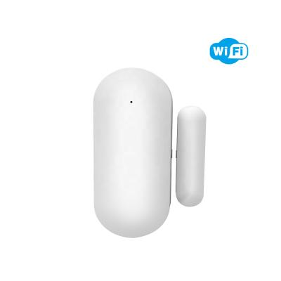 China Low Battery Warning Smart Door Security Detector Tuya Wifi Window Life Contact Alexa Google Wifi Door Sensor Smart Sensors for sale