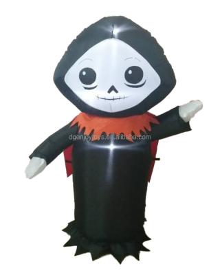 China Polyester 1M HLW Inflatable Spooky Witch With Led Lights Inside Decoration for sale