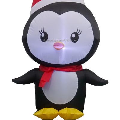 China The polyester Christmas penguin led the light polyester decoration toy for sale