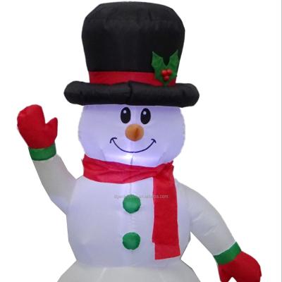 China Polyester Christmas Decoration's Snowman's Snowman has led the light polyester inflatable toy for sale