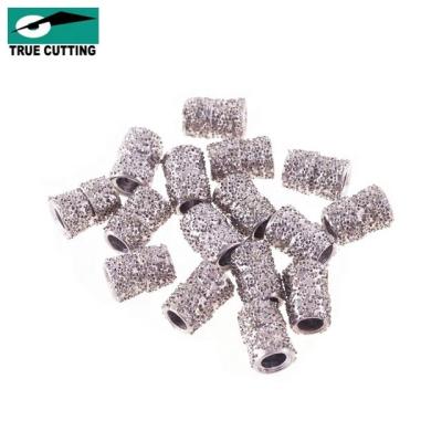 China high voltage & Efficiency Vacuum Welded Wire Saw Diamond Beads for Marble, Granite, Wire Saw Cutting Machine, Stone Block Cutting Tools for sale