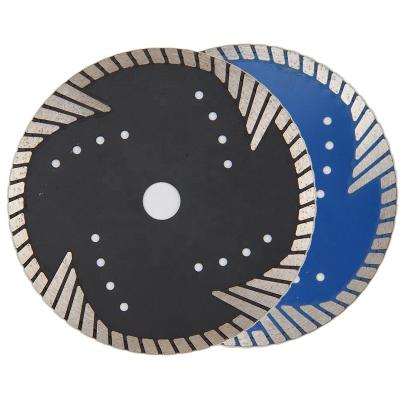 China Fast Cutting Diamond Blade Triangle Turbo Diamond Saw Blade For Cutting Tile Granite Cutting Blades Carved Wheel Marble Diamond Cutting Disc for sale