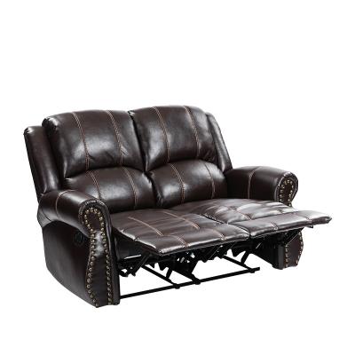 China Foldable Modern Sectionals Living Room Furniture PU Leather Recliner Loveseat for sale