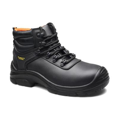 China New Anti static construction waterproof genuine leather safety shoes for sale