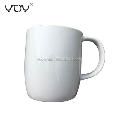 China YDY Factory 400ml 14oz Porcelain Sustainable Ceramic Coffee Mug White for sale