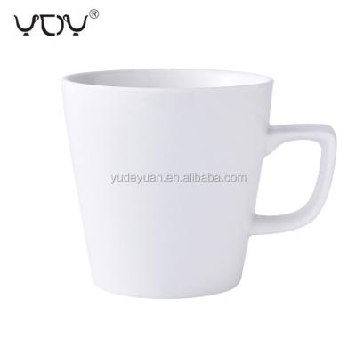 China 2021 Viable Custom Logo Design Factory Price YDYchaozhou White Ceramic Coffee Mug for sale