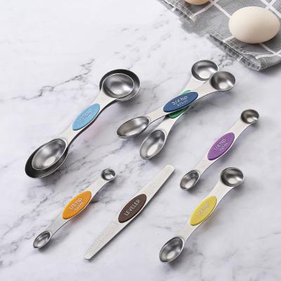 China Best Selling Home Kitchen Accessories Baking Tools Magnet Stainless Steel Viable High Quality Measuring Cups for sale