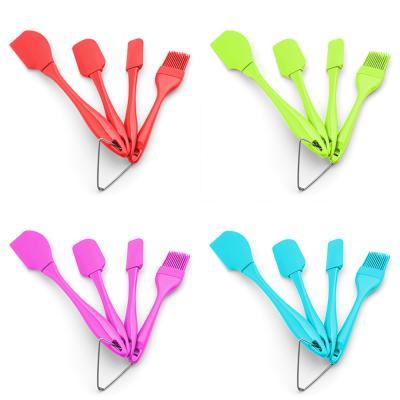 China Viable Hot Selling Household Baking Baking Spatula Set New Design Silicone Spatula Cake Tools for sale