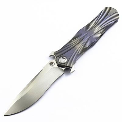 China Camping Knife Factory Direct Steel Damascus Pocket Knife Outdoor Survival Tools Folding Knife for sale