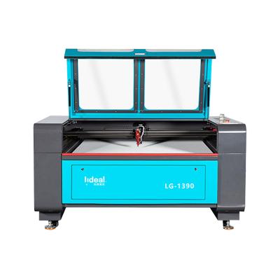 China VISION SYSTEM Glass Tube Water Cooling Paper Fabric MDF Leather CO2 Laser Cutting Machine for sale