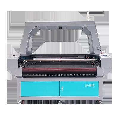 China 120W Automatic Automotive Laser CCD Camera Cloth Cutter Fabric Cutting Machine Laser CUTTING Cloth/Cloth/Label CO2 Powering 16121812 for sale