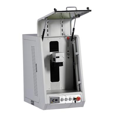 China Laser Marking Fully Enclosed All Enclosed Fiber Laser Marking Engraving Etching Machine For Metal Stainless Steel Ceramic Plastic Leather for sale