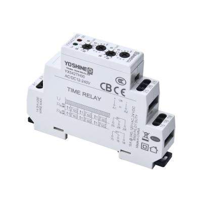 China Sealed Factory Manufacturing Cycle Function DIN Rail Wide Voltage Time Relay YX5410 for sale