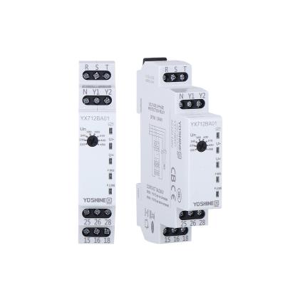 China Good quality DIN rail AC220-450V 3P3W 3P4W DPDT sealed phase and voltage protection relay (YX712BA01) for sale