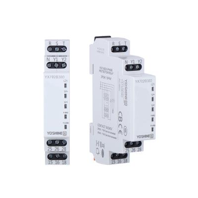 China Good quality 3P3W 3P4W DPDT 380V phase and voltage sealed protection relay (YX702B380) for sale