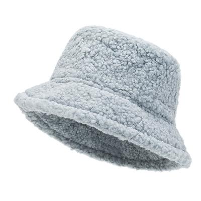 China COMMON Outdoor Bucket Hat Factory Baby Blue Bucket Hat Winter Warm Sherpa Bucket Hats for sale