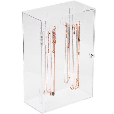 China Fashion Space Saving Clear Makeup Earring Necklace Organizer Draws Acrylic Jewelry Cosmetic Display Box for sale