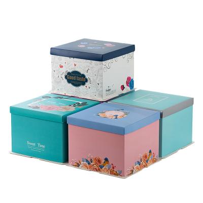 China Recycled Materials Paper Gift Boxes Boxes With Windows Customized Cake Box for sale