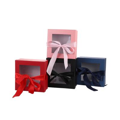 China Eco Friendly Recycled Materials Flat Pack Rigid Gift Boxes Flower Gift Box Packaging for sale