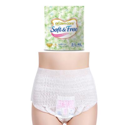 China Anzen Care Factory Supply Breathable Disposable Female Menstrual Underwear Menstrual Panties fHot Sale Sanitary Panties For Lady Menstrual Use for sale