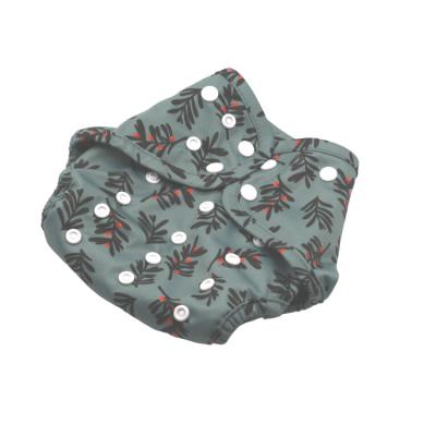 China Eco-friendly Printed Cloth Diaper Cover Ultrathin Waterproof Diaper Cover Cloth For Christmas Baby for sale