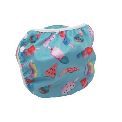 China Printed Washable Reusable Swimming Diapers Cloth Swim Diaper Newborn Bamboo Cloth Diaper for sale