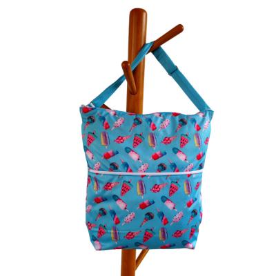 China Popular Water Resistant Cloth Waterproof Double Wet Bag Platform Cloth Diaper / Diaper Wet Bag for sale