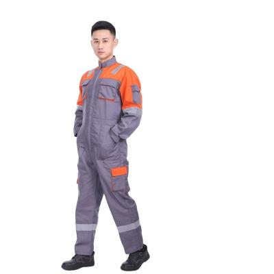 China Men Heat Resistant Uniform Coverall Work Construction Safety Work Resistance Reflective Suit for sale