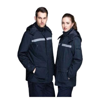 China Water Resistant Finish Durable 100% Cotton Workwear / Engineering Uniform Blue Collar Working Uniform for sale