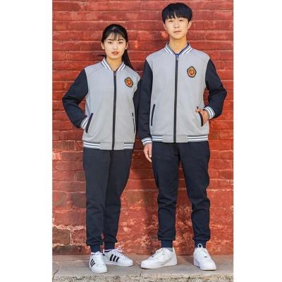 China School Spring Autumn Kindergarten Kindergarten School Uniforms Kids Cotton Sportswear Jacket And Pant Tracksuit for sale