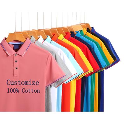 China New Custom Made Slim Casual Short Sleeve Anti-Shrink Polo Shirt Solid Color Polo Shirt Men Outdoor Quick-drying Shrink-proof for sale