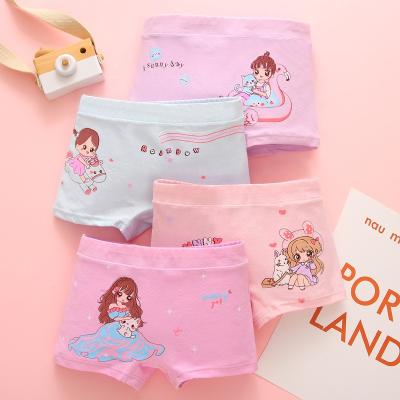 China 5 Piece QUICK-DRY Children's Boxer Shorts Breathable Pure Cotton Girls' Briefs Quick-drying Children's Underwear for sale