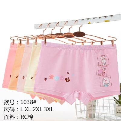 China Antibacterial factory direct children's new cartoon middle underwear 10 pieces and big girl baby boxer shorts breathable RC cotton boxer shorts for sale